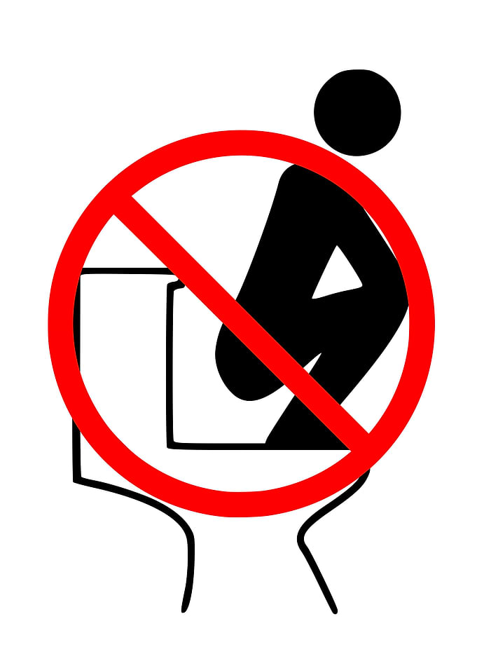 NO SQUATTING Funny