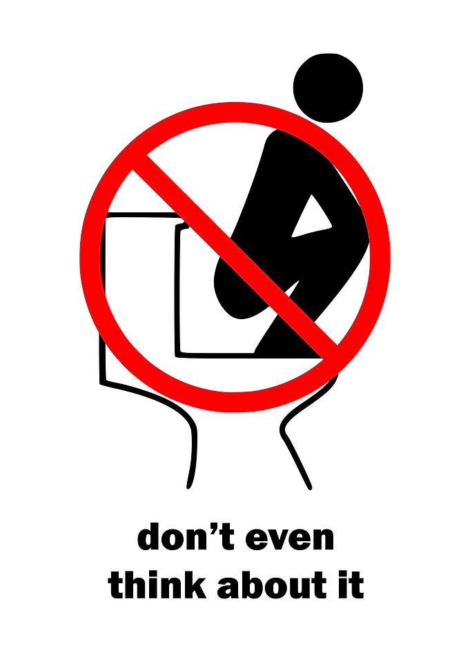 NO Squatting Funny Think