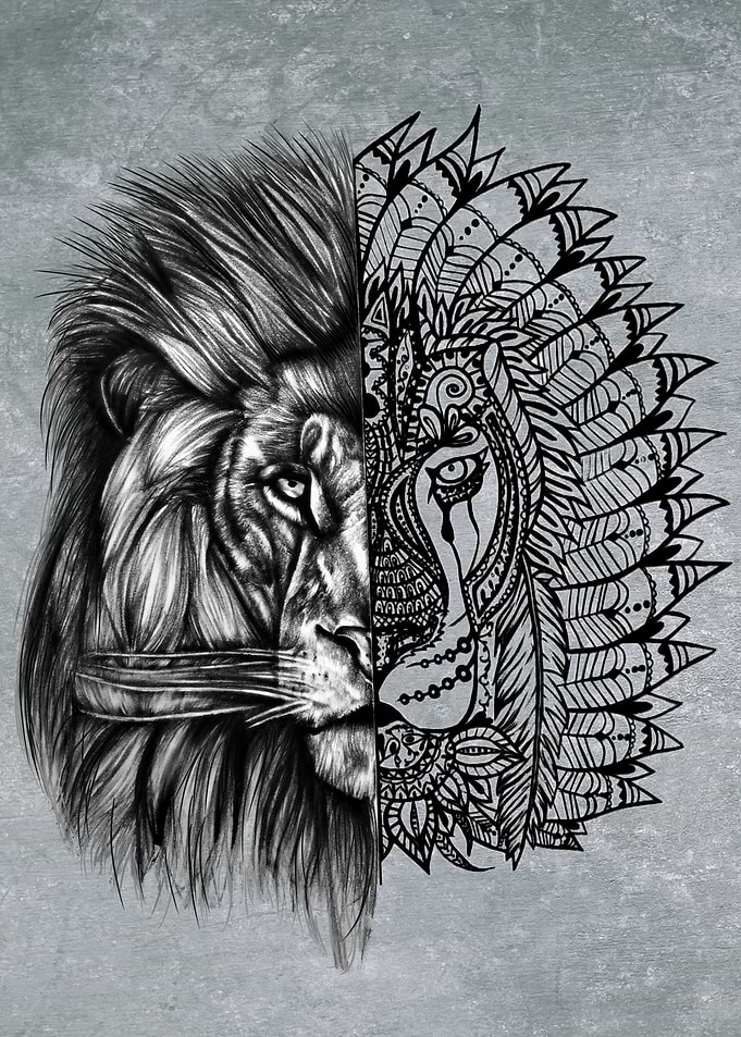 Mandala Lion