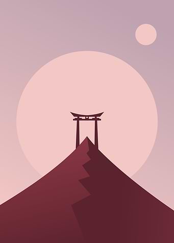 sunrise over the mountain