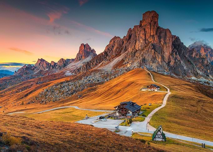 Majestic Sunset and Alpine