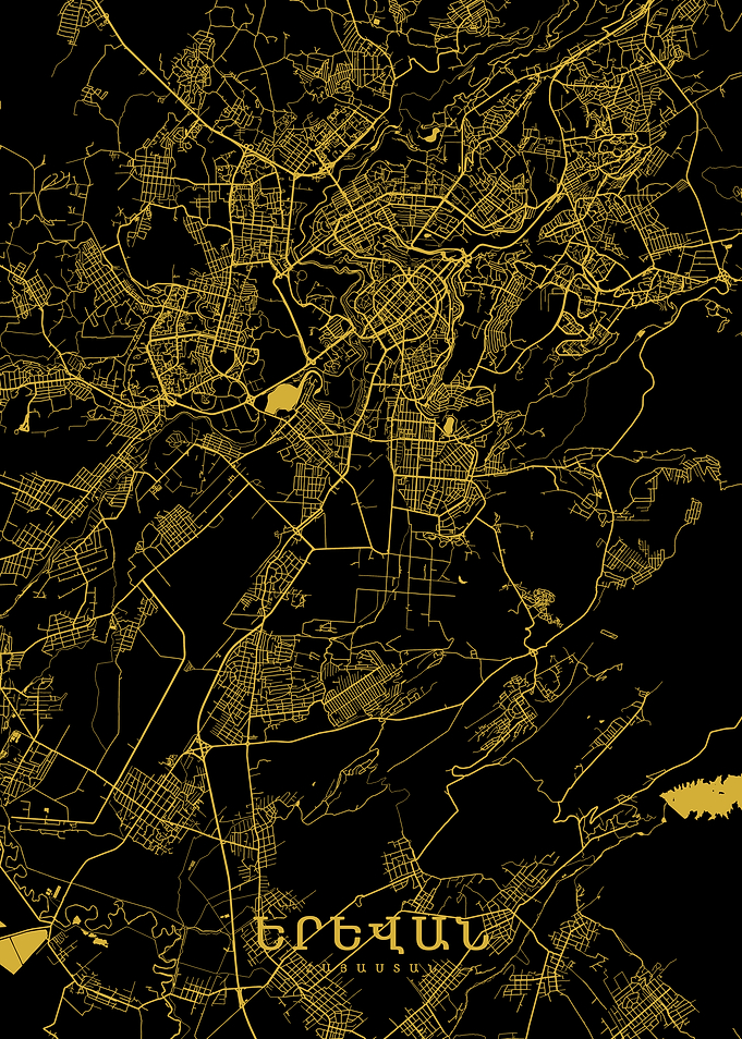 Yerivan map gold