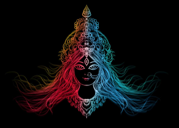 Maa durga painting