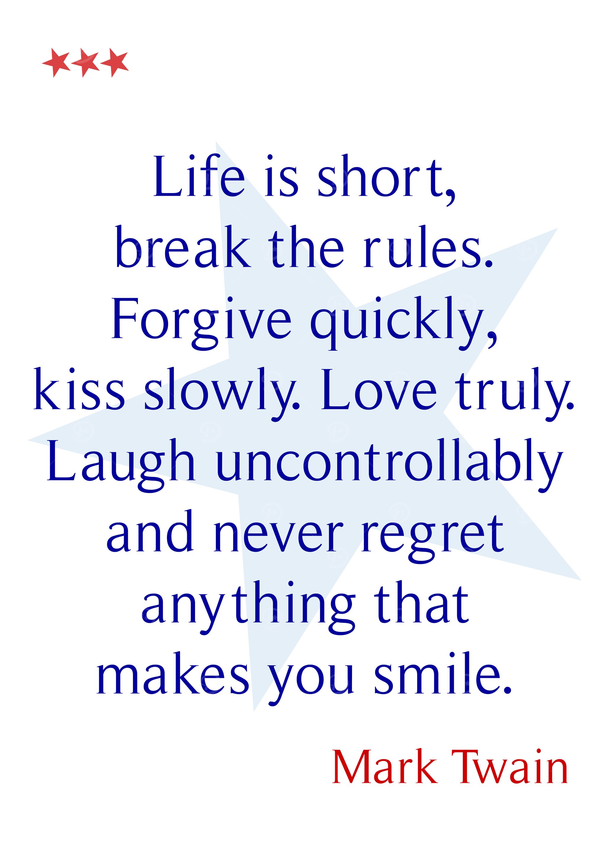 Mark Twain Life Is Short