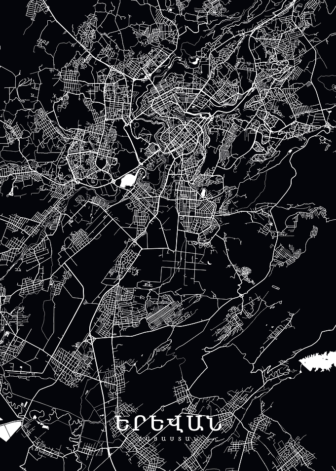 Yerivan map black