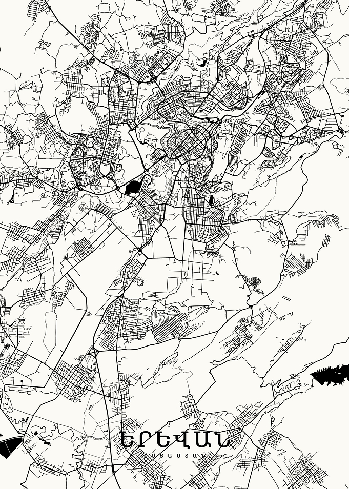 Yerivan map white