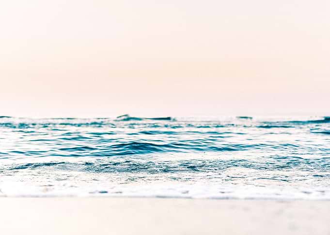 Pink Pastel Ocean Waves