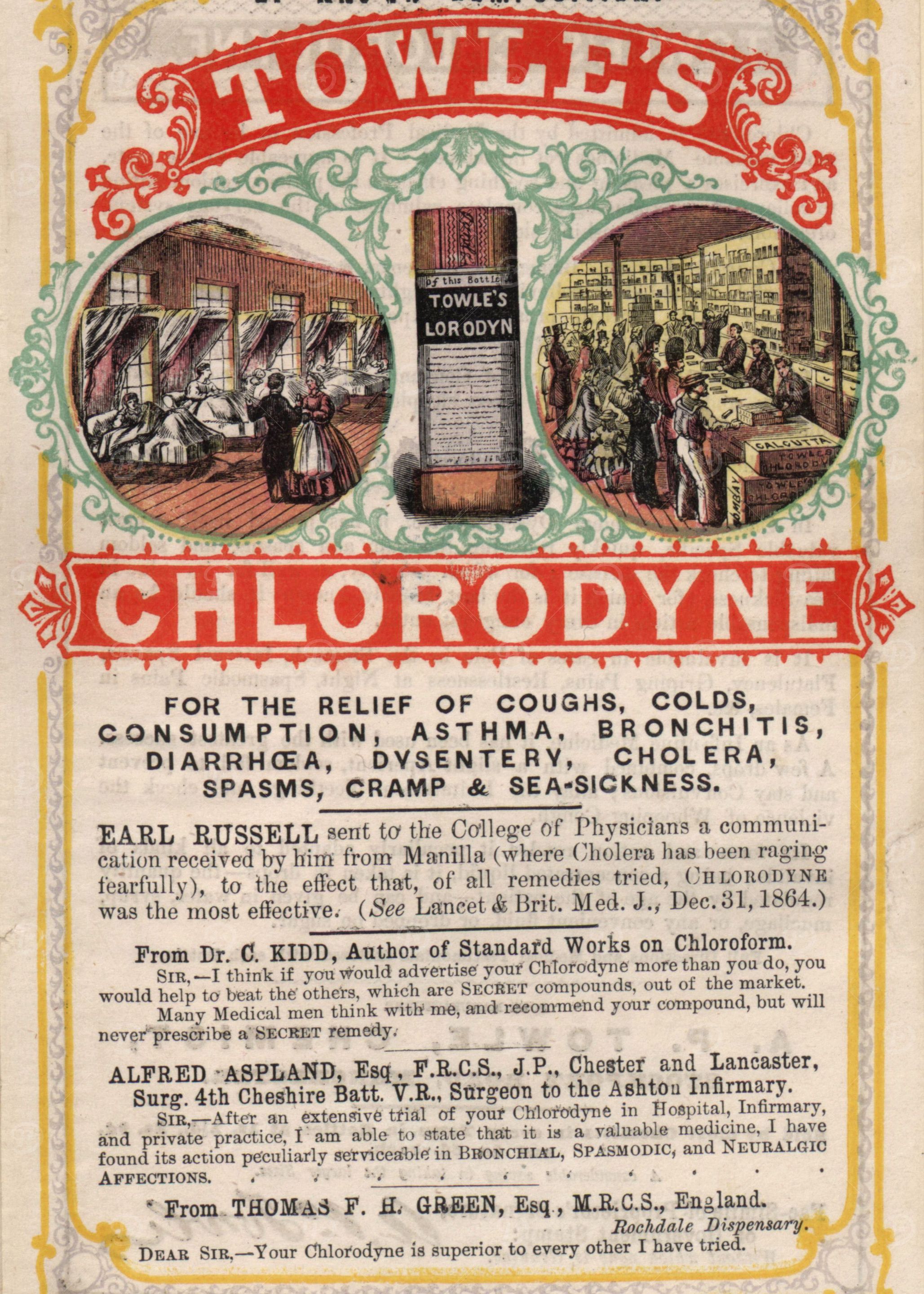 Vintage Cholera Cure Ad