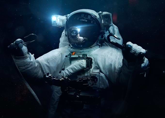 Astronaut Dark Space