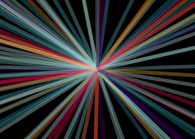 Universe Colorful Lines