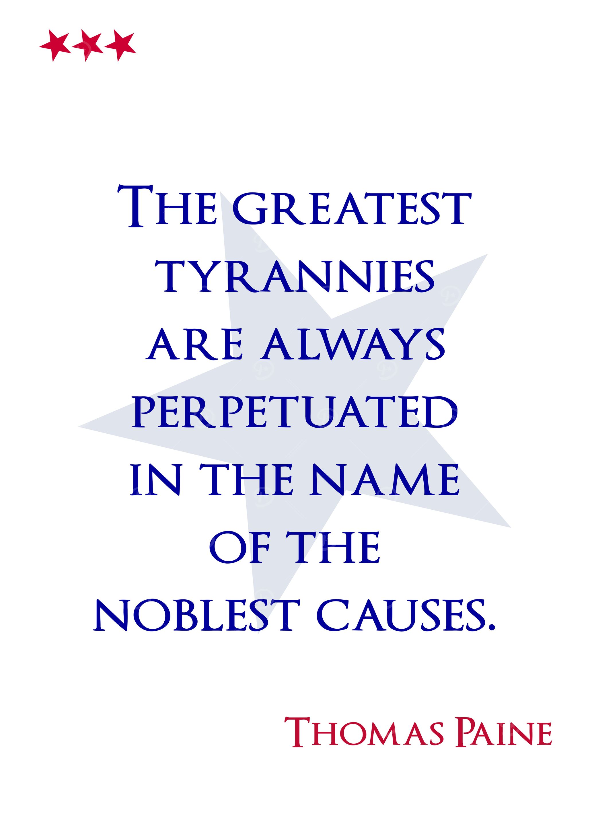 Thomas Paine Tyrannies