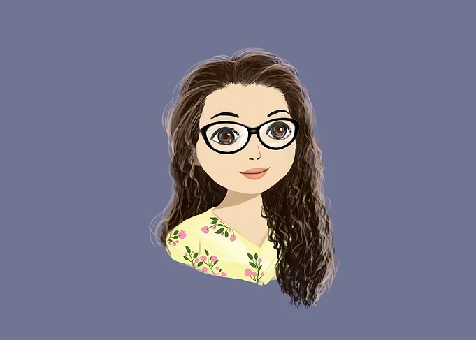 cute girl painting