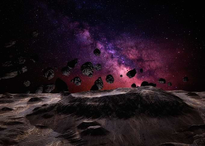 On the asteroid