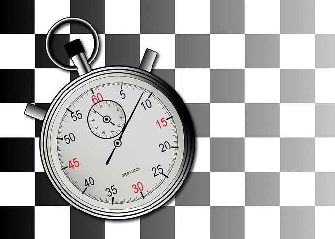 Chequered Flag Stop Watch