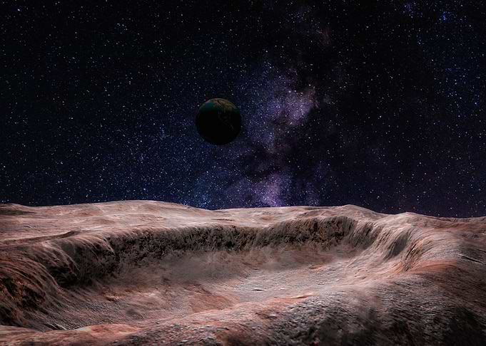 The crater