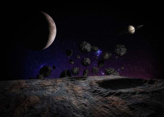 A trip on an asteroid the