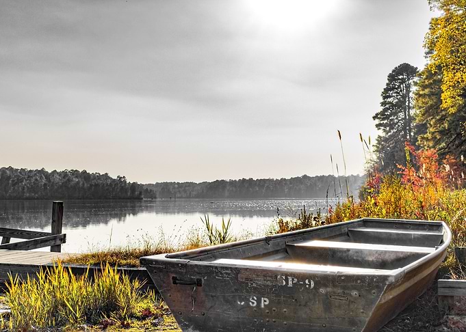 Sitting by the Dock