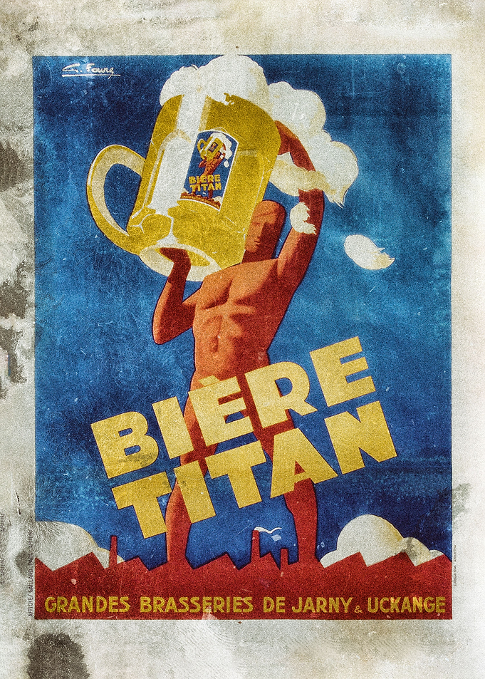 Retro Vintage beer poster