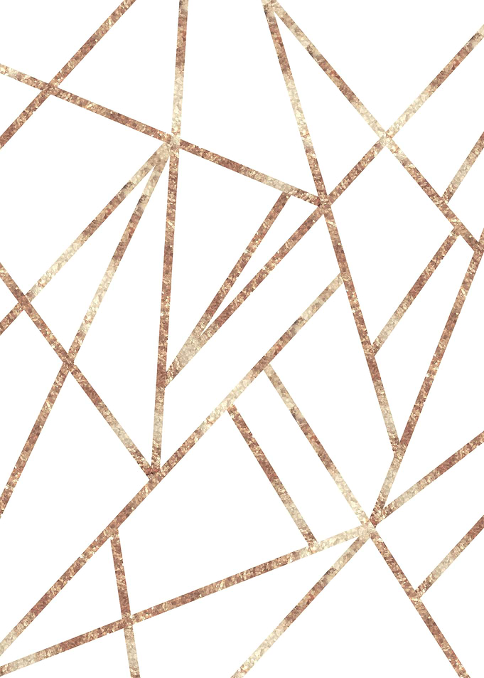 White Rose Gold Geo 1