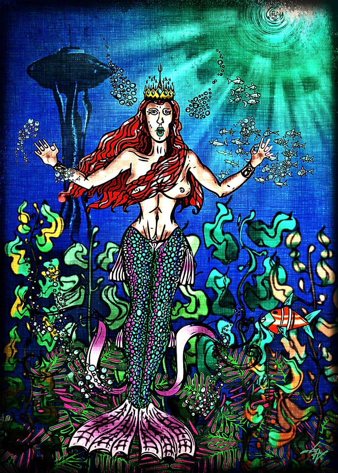 The Startled Mermaid