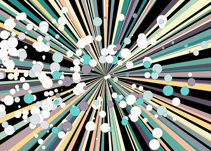 Universe Colorful Lines