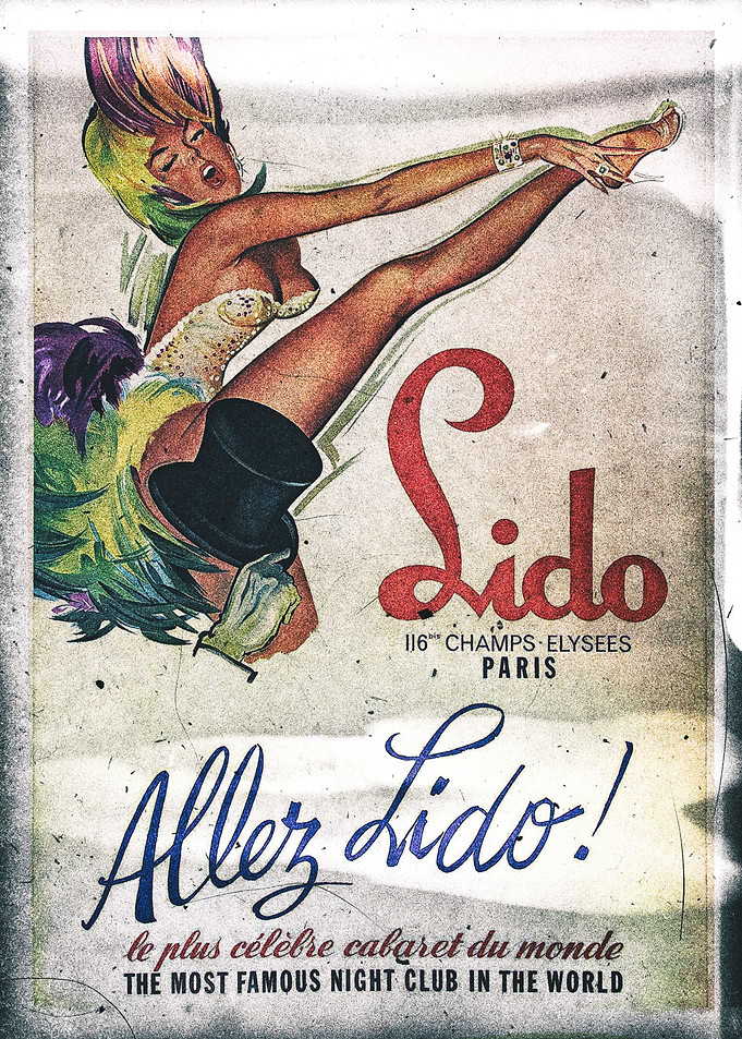 Paris Lido vintage poster