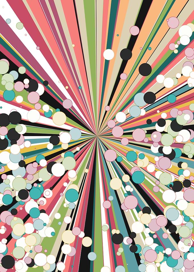 Universe Colorful Lines