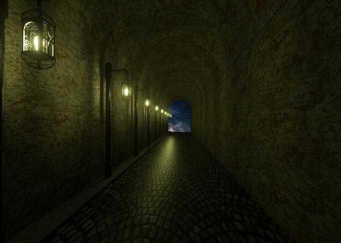Tunnel to galaxy