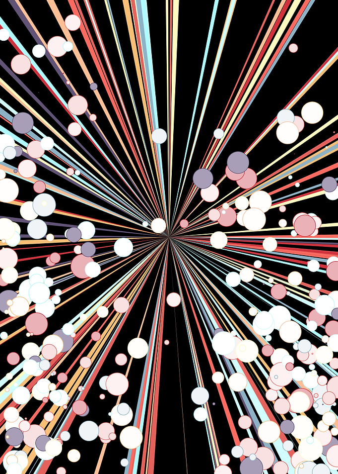 Universe Colorful Lines