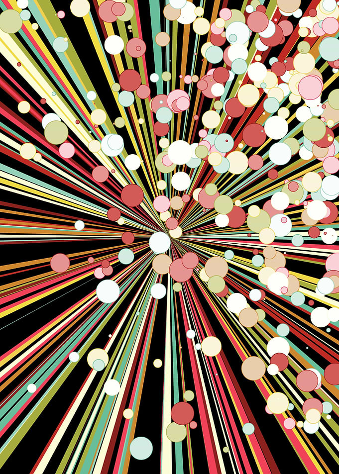Universe Colorful Lines
