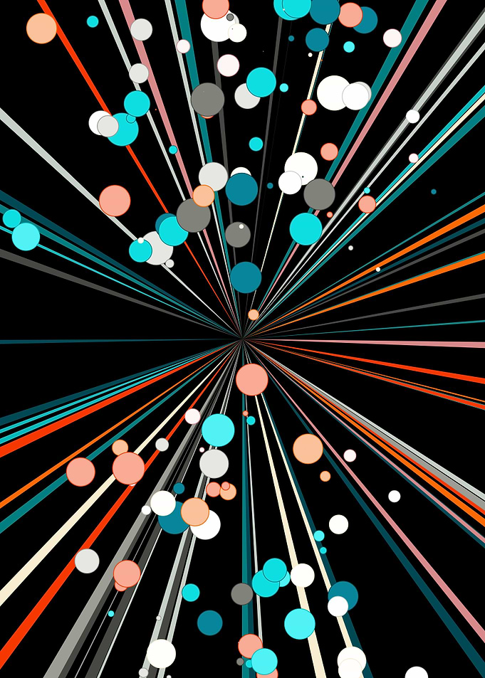 Universe Colorful Lines