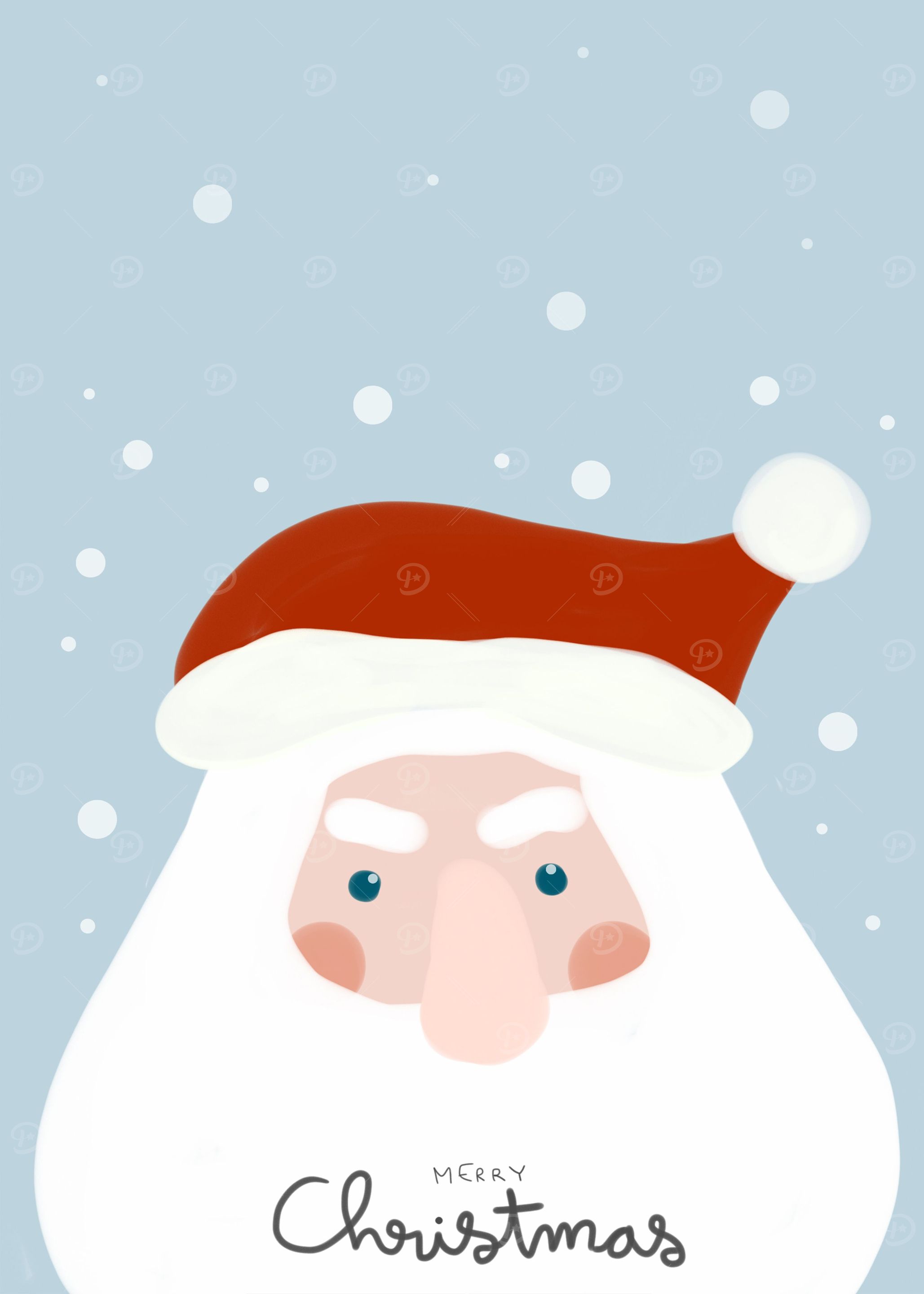 Santa Claus face painting