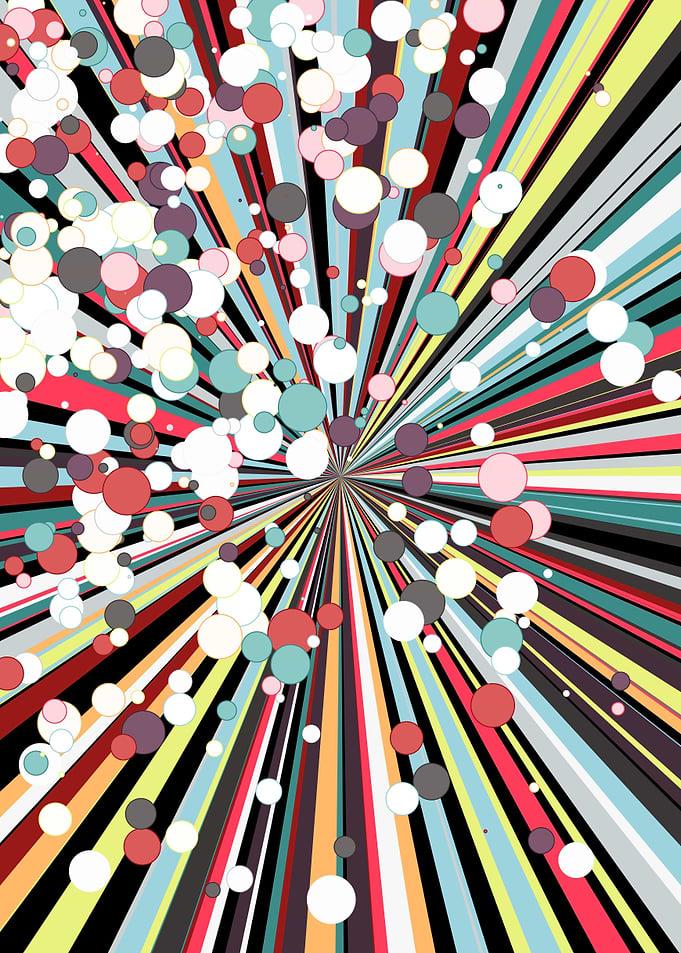 Universe Colorful Lines