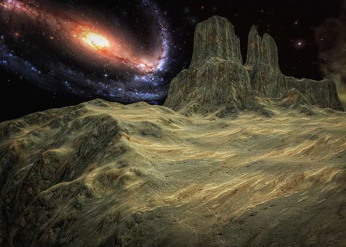 The planet and the galaxy