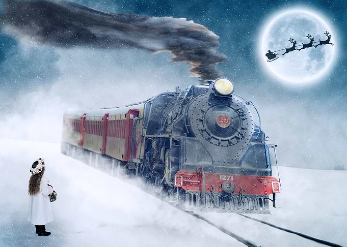 Christmas Train Arrival