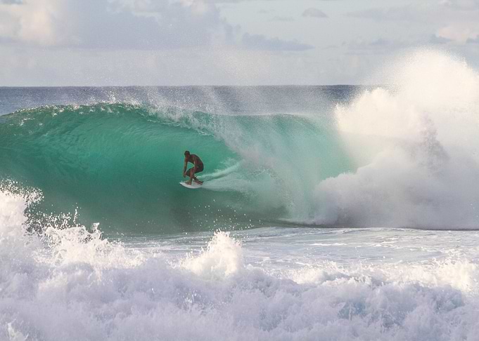 Surfer Surfing on the wave