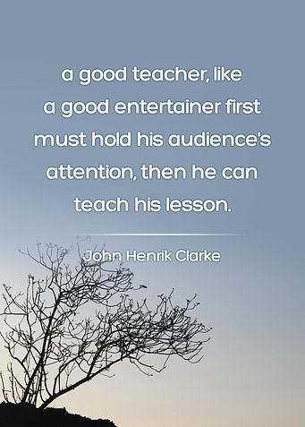 A good teacher