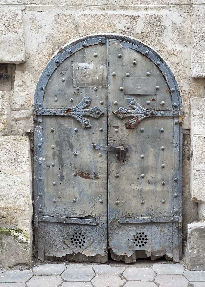 Iron old door