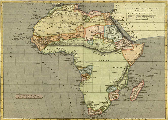 Old Map Of Africa