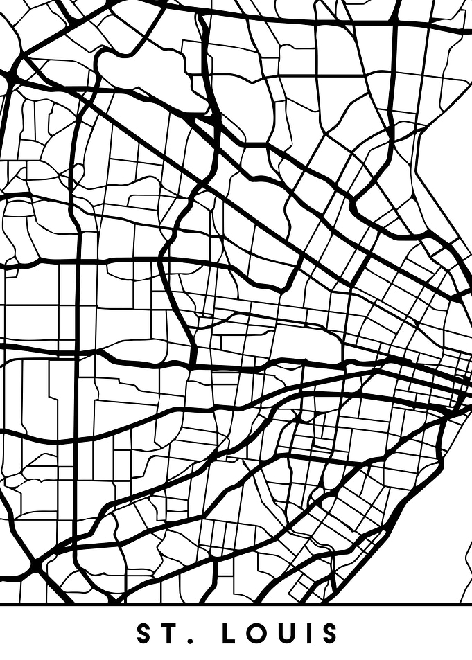 St Louis Map Missouri