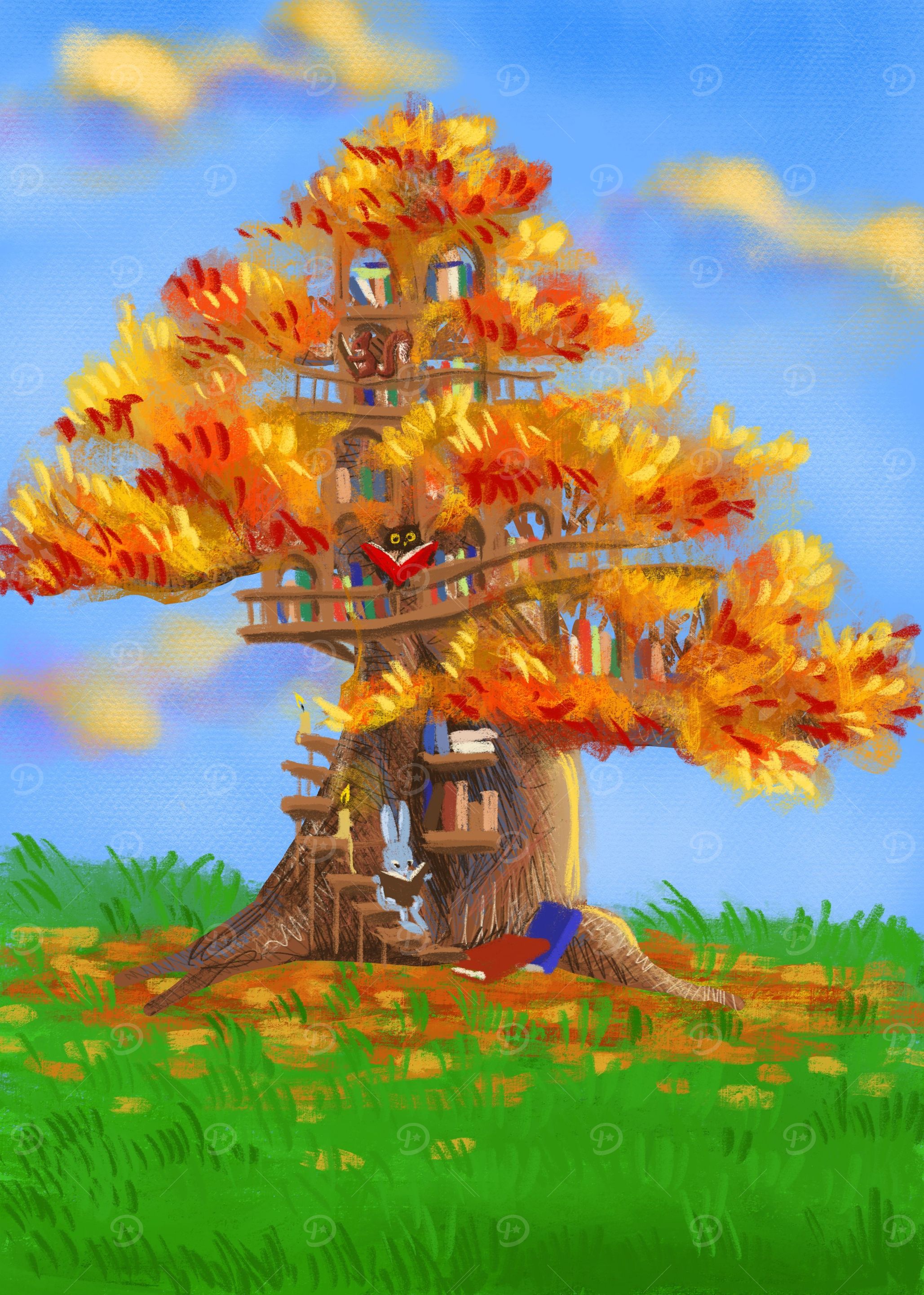 The library tree