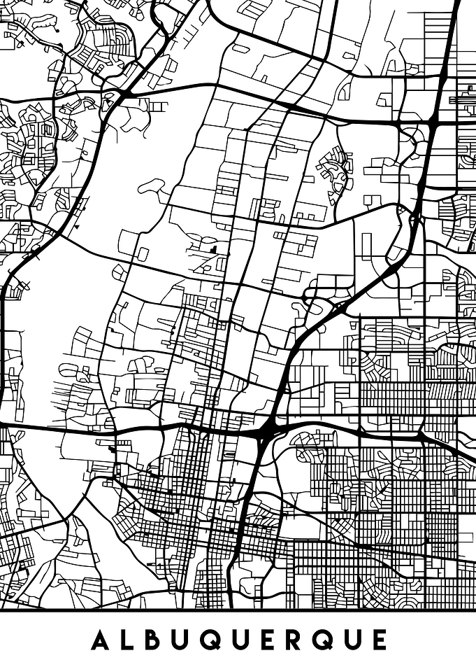 Albuquerque Map New Mexico