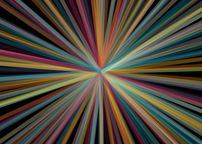Universe Colorful Lines