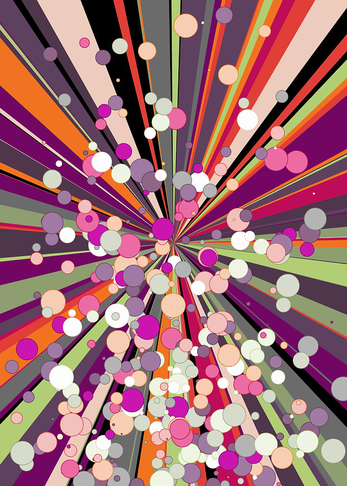 Universe Colorful Lines