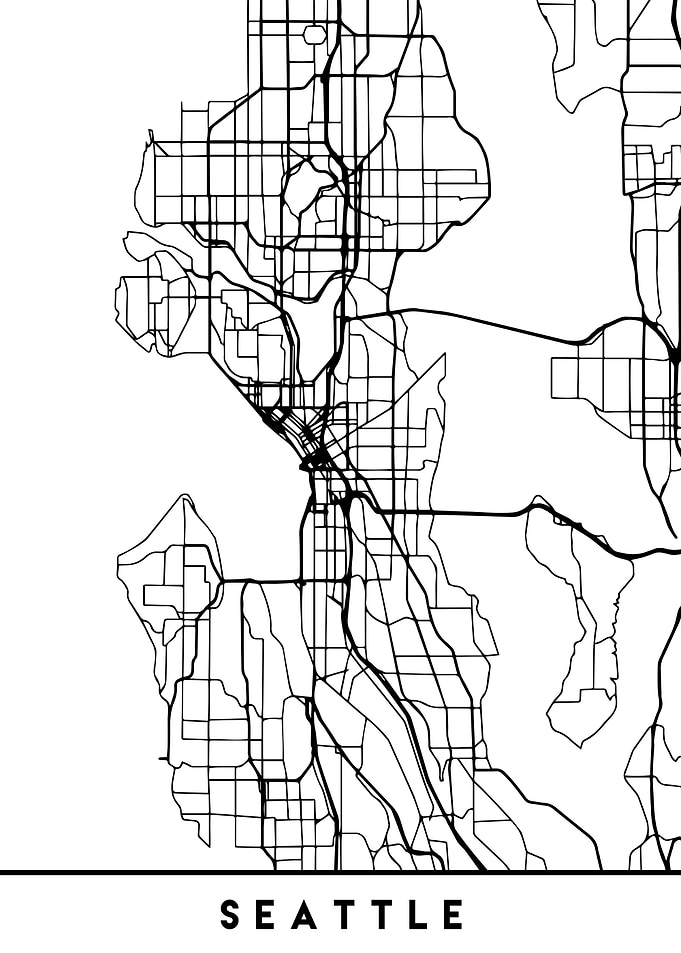 Seattle Map Washington