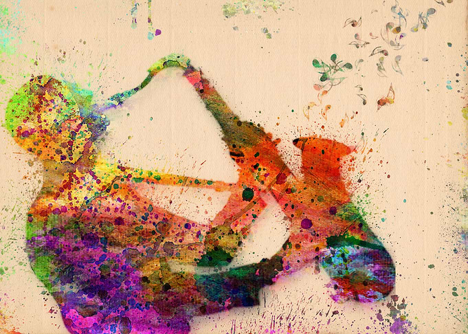 saxophone abstract