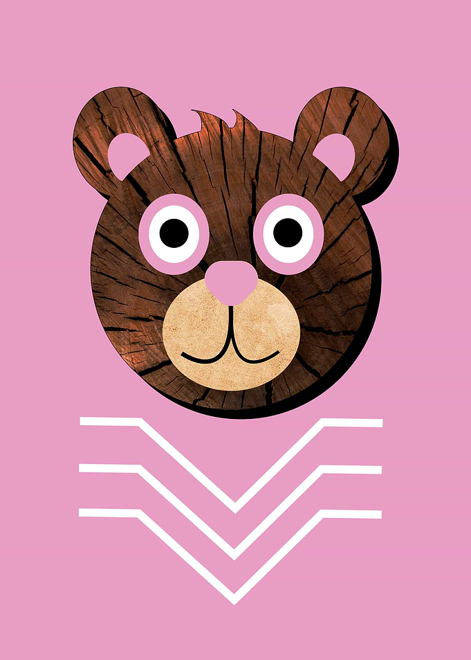 Cute Abstract Bear