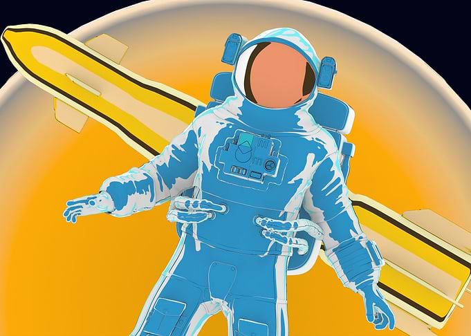 Astronaut on Space