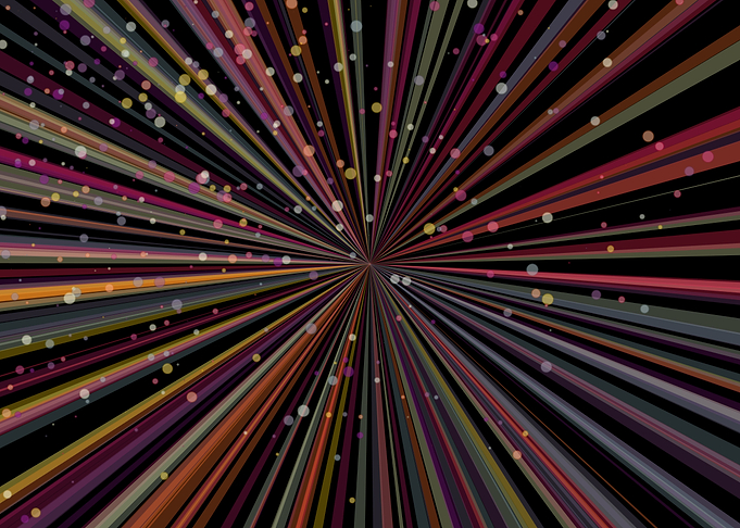 Universe Colorful Lines