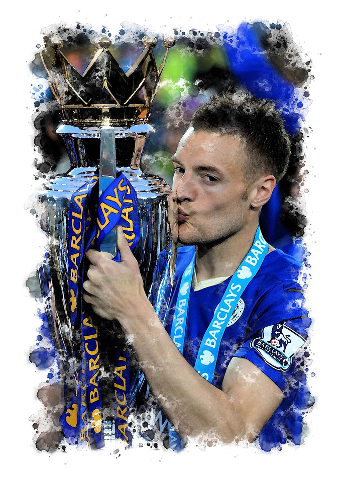 Jamie vardy watercolor